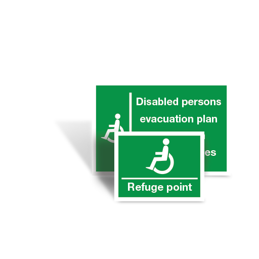 Disabled Fire Exit and Refuge Signs Direct Signs