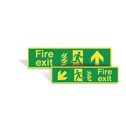 Photoluminescent Hospital Fire Exit Signs