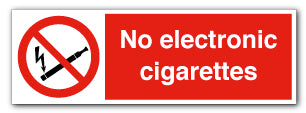 No electronic cigarettes - Direct Signs