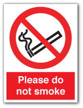 Please do not smoke - Direct Signs