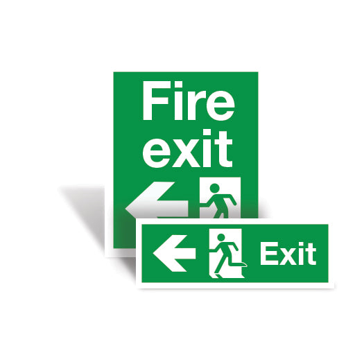 Fire Exit Left Signs Direct Signs