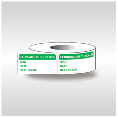 Extinguisher Test Labels