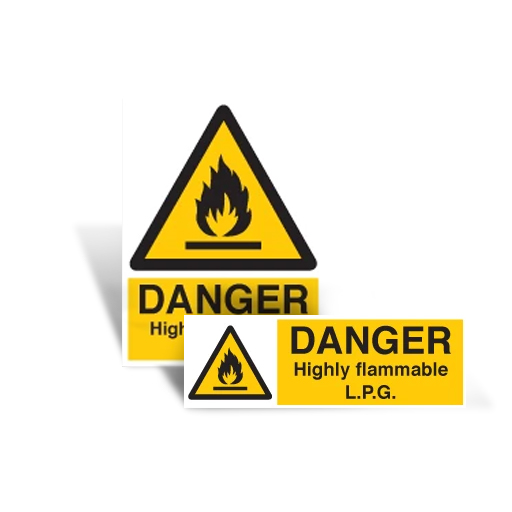 Flammable Safety Signs
