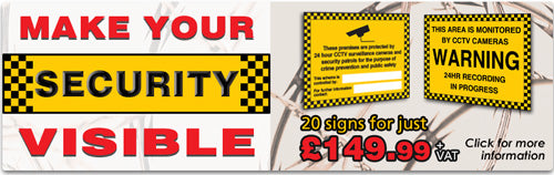 Make Your Security Visible Signs Promotion Collection