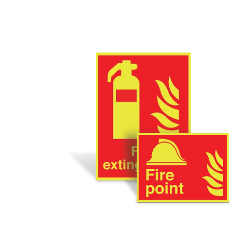 Photoluminescent Fire Equipment Signs