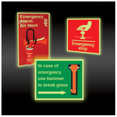 Photo-Luminescent Emergency Signs