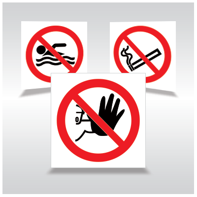 Prohibition Pictogram Signs