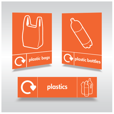 Plastic Recycling Signs