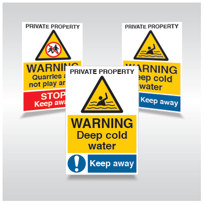 Site Boundary Water Safety Signs