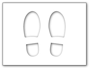 Footprint Stencil - Direct Signs