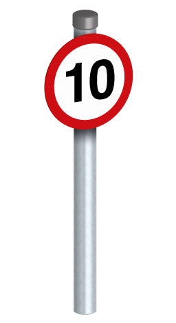 Speed limit + G1.5M Post and Fixings - Direct Signs