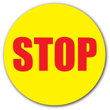 STOP (Floor Sign) - Direct Signs