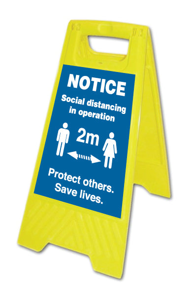 NOTICE Social distancing in operation - Direct Signs