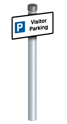 Visitor Parking + G1.5M Post and Fixings - Direct Signs