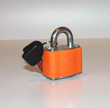 Orange padlock - Direct Signs