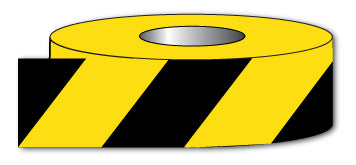 Black and yellow floor tape - Direct Signs