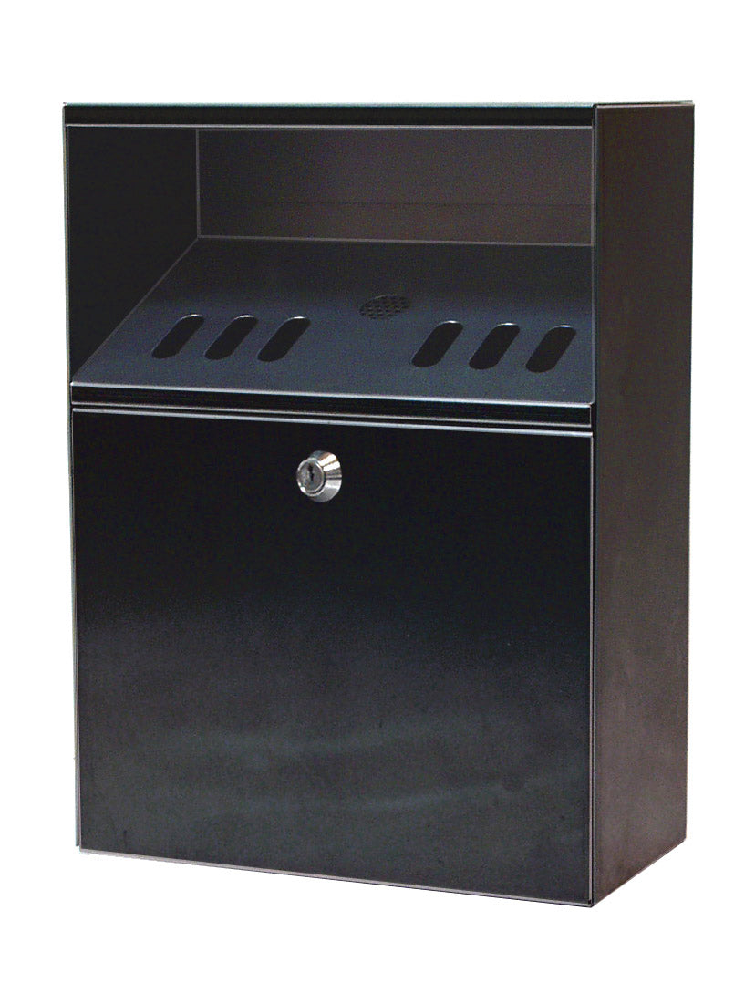CIGARETTE BIN - Heavy grade quality cigarette bins - H=320mm x W=280mm x D=143mm - Direct Signs