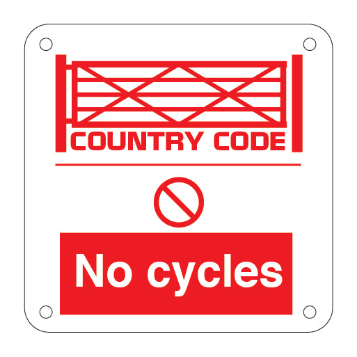 COUNTRY CODE No cycles - Direct Signs