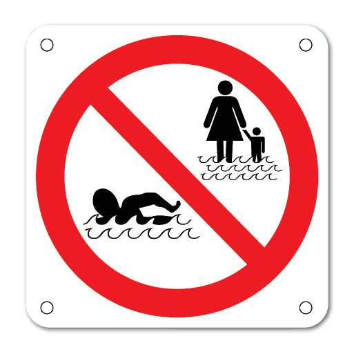 COUNTRY CODE No swimming - Direct Signs