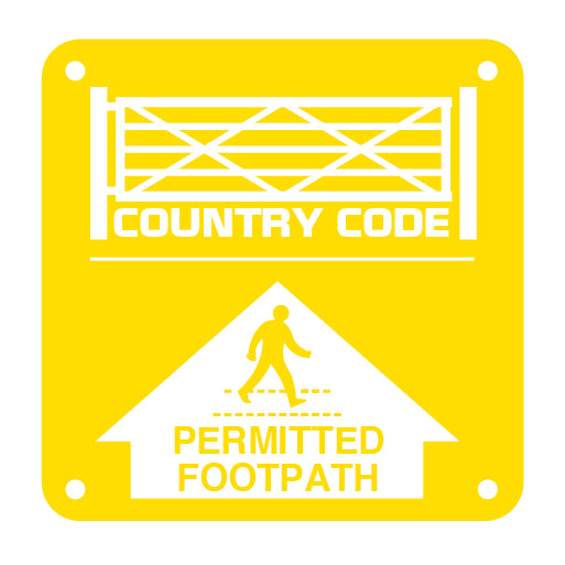 COUNTRY CODE PERMITTED FOOTPATH - Direct Signs