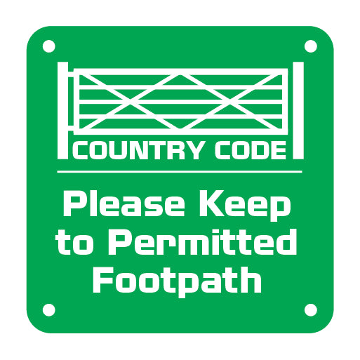 COUNTRY CODE Please Keep to Permitted Footpath - Direct Signs