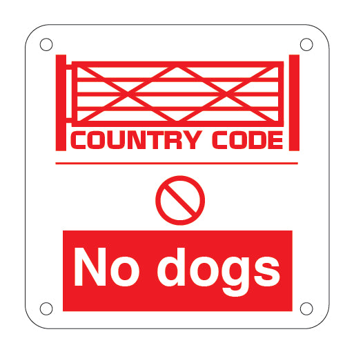 COUNTRY CODE No dogs - Direct Signs