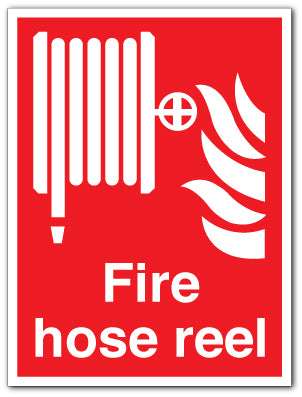 Fire hose reel - 2-3mm Rigid PVC / 300mm X 400mm - Direct Signs