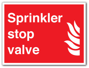 Sprinkler stop valve - Direct Signs