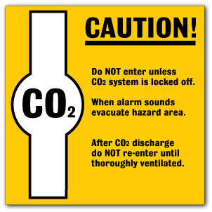 CAUTION! CO2 - Direct Signs