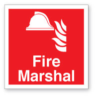 Fire Marshal Helmet Sticker - Direct Signs
