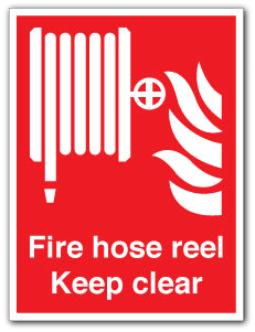 Fire hose reel Keep clear - Direct Signs