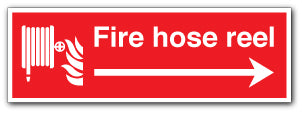 Fire hose reel - arrow right - Direct Signs