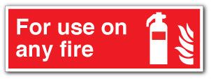 For use on any fire - Direct Signs