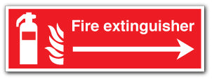 Double Sided Fire extinguisher + arrow - Direct Signs