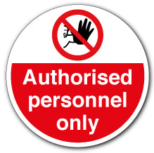 Authorised personnel only (Floor sign) - Direct Signs