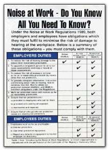 Noise at Work - Do You Know All You Need To Know? Under the Noise at Work Regulations 1989... - Direct Signs