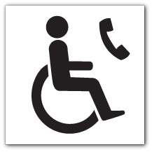 Disabled telephone symbol - Direct Signs