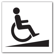Wheelchair ramp symbol - Direct Signs