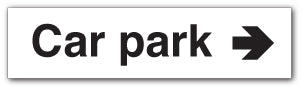 Car park arrow right - Direct Signs