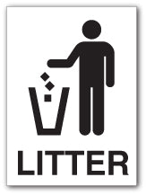 LITTER + symbol - Direct Signs