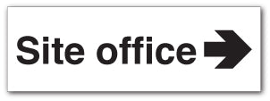 Site office arrow right - Direct Signs