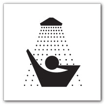 Shower symbol - Direct Signs