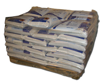 Pallet of 50x 20Kg Bags of White Rock Salt - Direct Signs