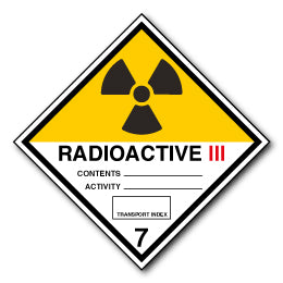 RADIOACTIVE 3 Class 7 - Direct Signs