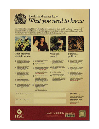 Health and Safety Law 297mmx420mm - Direct Signs