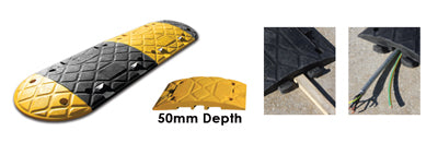 Jumbo Ramp Yellow End Sections (50mm) - Direct Signs
