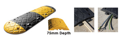 Jumbo Ramp Yellow End Sections (75mm) - Direct Signs