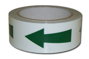 Photoluminescent arrowed safety tape - Direct Signs