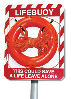 Lifebuoy Board and Post kit - Direct Signs
