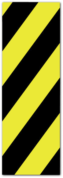 Hazard Marker - Photoluminescent Rigid PVC - Direct Signs